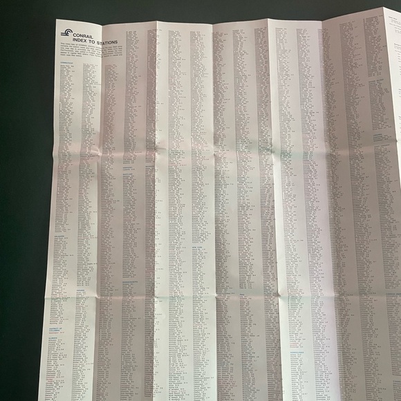 Conrail System Map - Picture 8 of 9